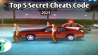 Gta Vice City | Top 5 Cheats Code 2023 | @SHAHGOLD