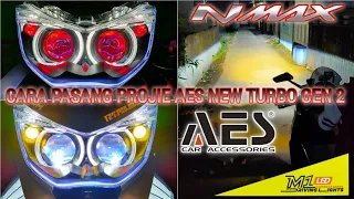 #REVIEW CARA PASANG PROJIE AES NEW TURBO GEN 2 DAN DM M1 DI NMAX @aderiyan29