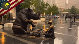 NYC Flash Flood: Walking Through the Storm in 4K Ultra HD