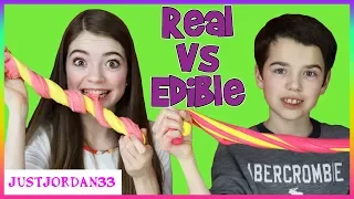 Edible Slime vs Real Slime / JustJordan33