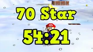 Super Mario 64 - 70 Star - 54:21