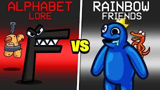Alphabet Lore VS Rainbow Friends Mod in Among Us