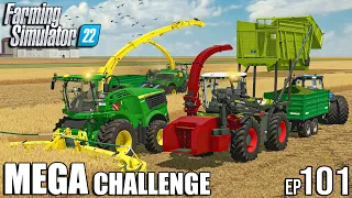 Turning WHEAT into SILAGE with CUSTOM CLAAS | MEGA Challenge | Farming Simulator 22 #101