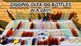 Far As The Eye Can See| My Best Day Ever Hunting Antique Bottles😁 Over 100 In A Day!