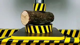 EXPERIMENT HYDRAULIC PRESS 100 TON vs WOOD