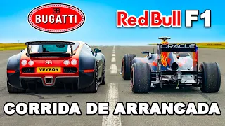 Bugatti Veyron vs Carro de Fórmula 1 da Red Bull: CORRIDA DE ARRANCADA