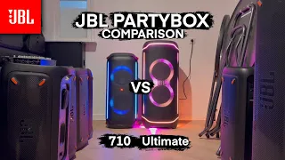 JBL Partybox 710 vs Ultimate - Sound comparison 40% Volume