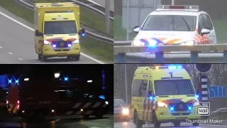 Brandweer, Politie & Ambulances met spoed naar en van meldingen Nieuwegein & IJsselstein!