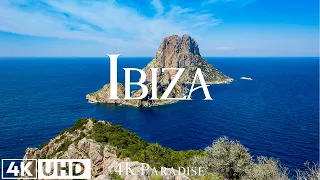 FLYING OVER IBIZA 4K UHD - Relaxing Music With Beautiful Natural Landscape - Amazing Nature