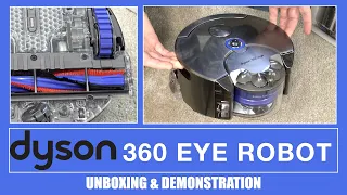 Dyson 360 Eye Robotic Vacuum Cleaner Unboxing & Demonstration