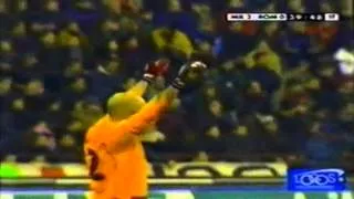 Serie A 2000-2001, day 15 Milan - Roma 3-2 (Leonardo, 2 Shevchenko, 2 Totti)