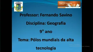 Videoaula da Atividade 6 - Geografia - 9 ano