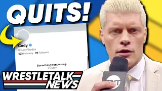 Cody Rhodes DELETES TWITTER?! AEW Viewership DOWN! WWE Raw Review! | WrestleTalk