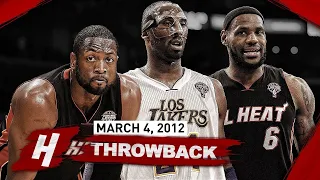 When MASKED Kobe Bryant Faced PRIME DUO LeBron & Dwyane Wade! EPIC Duel Highlights | March 4, 2012