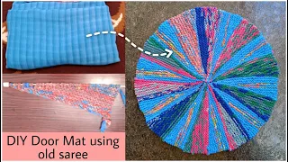 Door Mat | Welcome Mat | Easy DIY Door Mat Using Old Saree | AnushaSunil