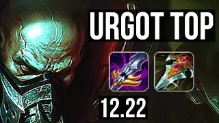 URGOT vs GRAGAS (TOP) | 6/0/3, Rank 6 Urgot, 1.6M mastery, 800+ games | KR Master | 12.22