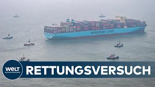 CONTAINERSCHIFF auf Grund gelaufen: Bergung vor Wangerooge