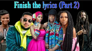 Finish the lyrics Part 2 (South African Songs)