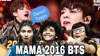 BTS MAMA LIVE PERFORMANCE | 2016 | REACTION | Blood, Sweat & Tears | FIRE | Boy meets Evil