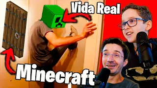 MINECRAFT vs VIDA REAL - Paulinho e Toquinho Family