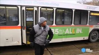 Detroiter's daily 21-mile trek inspires donations