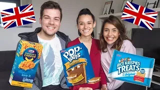 British People Try American Snacks w/ Joel & Lia