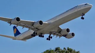 Airbus A340 Compilation, multiple airlines, Close up Plane Spotting, watching airplane 2020