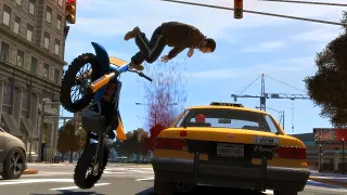 GTA 4 - Motorcycle Crashes Compilation Vol. 1 (Euphoria Ragdolls)