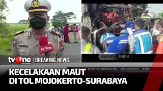 Situasi Terkini Kecelakaan Maut Bus Pariwisata di Tol Mojokerto | tvOne