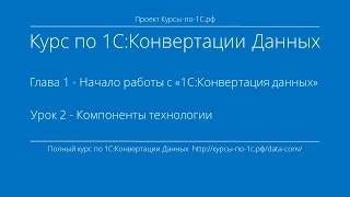 1С:Конвертация Данных. Глава 1. Урок 2 - Компоненты технологии