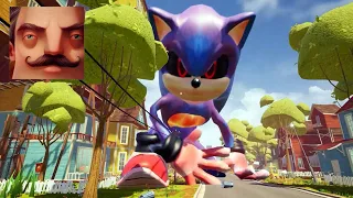 Hello Neighbor - My New Neighbor Big Sonic EXE Act 3 Gameplay Walkthrough