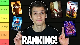 Ranking Comic Book Superhero Movies! (Marvel, DC, & MORE!)