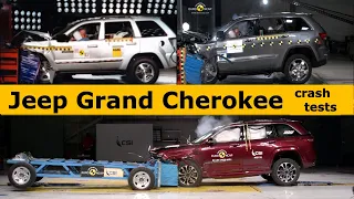 Jeep Grand Cherokee  crash test (3 4 5) generations (Euro NCAP)