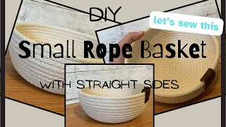 Rope basket tutorial/ Smaller size/diy