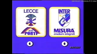 1989-90 (20^ - 17-01-1990) Lecce-INTER 0-0 Servizio D.S.Rai1