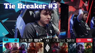 CLG vs 100 - Tie Breaker | Week 8 Day 3 S13 LCS Spring 2023 | CLG vs 100 Thieves W8D3 Full Game