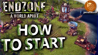 ☢ How to Start in Endzone - A World Apart, a survival city builder | Food, Water and Gear | Guide #1