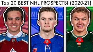 Top 20 BEST NHL Prospects! (Hockey Prospect Rankings & Lafreniere/Kaprizov/Newhook Draft 2020-21)