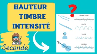 👩‍🔬hauteur, timbre, et intensité d'un son musical - PHYSIQUE - SECONDE