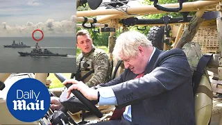 Russia - UK: Boris Johnson responds to Russia's 'barefaced lies' comment over British warship