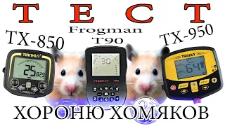 Тест металлоискателей TX850, TX950, Frogman T90 по грунту.