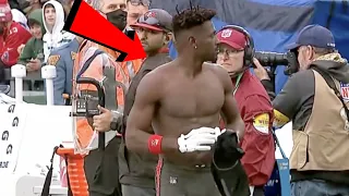 Antonio Brown Leaves Game | AB Takes Jersey Off & Walks Out Game | Bucs vs Jets