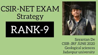 CSIR-NET strategy by RANK-9 #geogyanm #csirnet #csirnetgeology #exampreparation