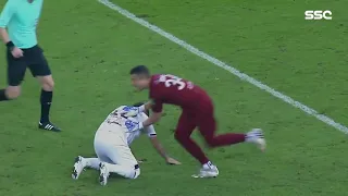 Goalkeeper celebrates on opposition player who missed final penalty in shootout