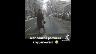 Jednoduchá pomůcka k vyparkování 😂 ..prostě jen tak 😊 ..znáte to všichni #autoskola #zkouska #auto