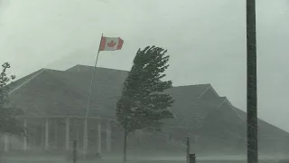 Intense Microburst Produces Hurricane-Force Winds - Varna, ON - 08/29/2021