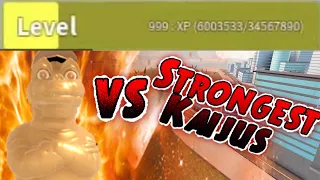 Level 999 Minilla EX vs The Strongest Kaijus - Roblox Kaiju Universe