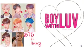 BTS (방탄소년단) Boy With Luv ft Halsey [Studio Ver] (Color coded lyrics Han/Eng/Español)