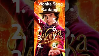 Wonka Song Ranking! #wonka #songs #rankings #shorts