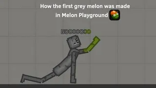 How the first grey melon was made in Melon Playground #melonplayground